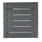 End Table Fashionable Modern Aluminium Side Table with Storage Gray
