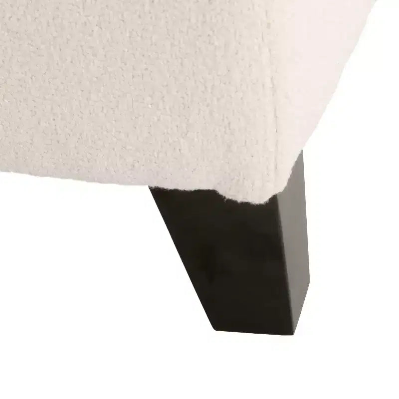 Modern Indoor Boucle Storage Ottoman
