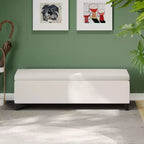 Modern Indoor Boucle Storage Ottoman
