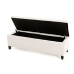 Modern Indoor Boucle Storage Ottoman