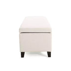 Modern Indoor Boucle Storage Ottoman