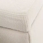 Modern Indoor Boucle Storage Ottoman