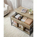 19.7 x 39.4 x (19.3-24.4) In Lift Top Coffee Table with Hidden Compartments and Storage Shelf, Lifting Top Accent Table for Living Room, Office