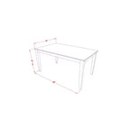 36 x 60 Rectangular Dining Table Capri Style