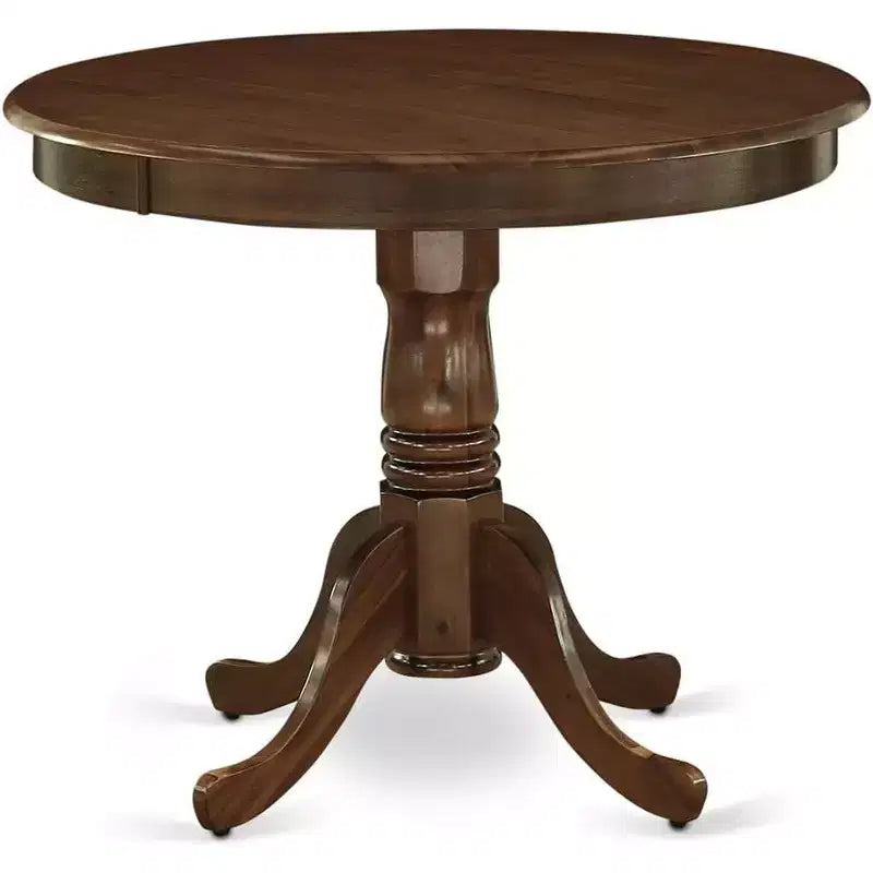 Dining Table Made of Rubber Wood, 36 Inch Round