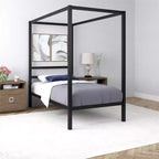 Modern Metal Canopy Bed