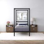 Modern Metal Canopy Bed