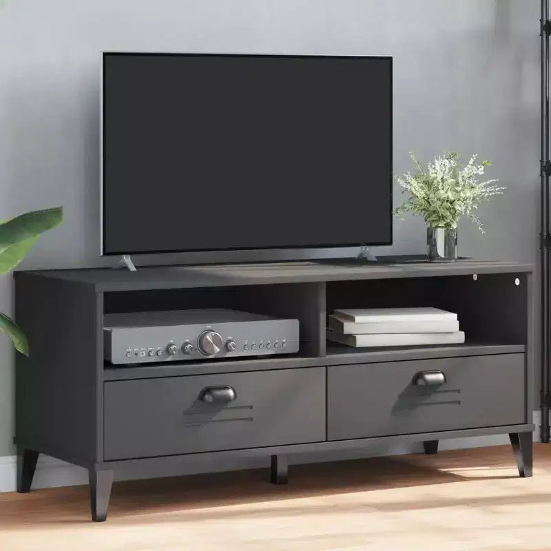 TV Stand Storage Media Console Entertainment Center Solid Wood Pine