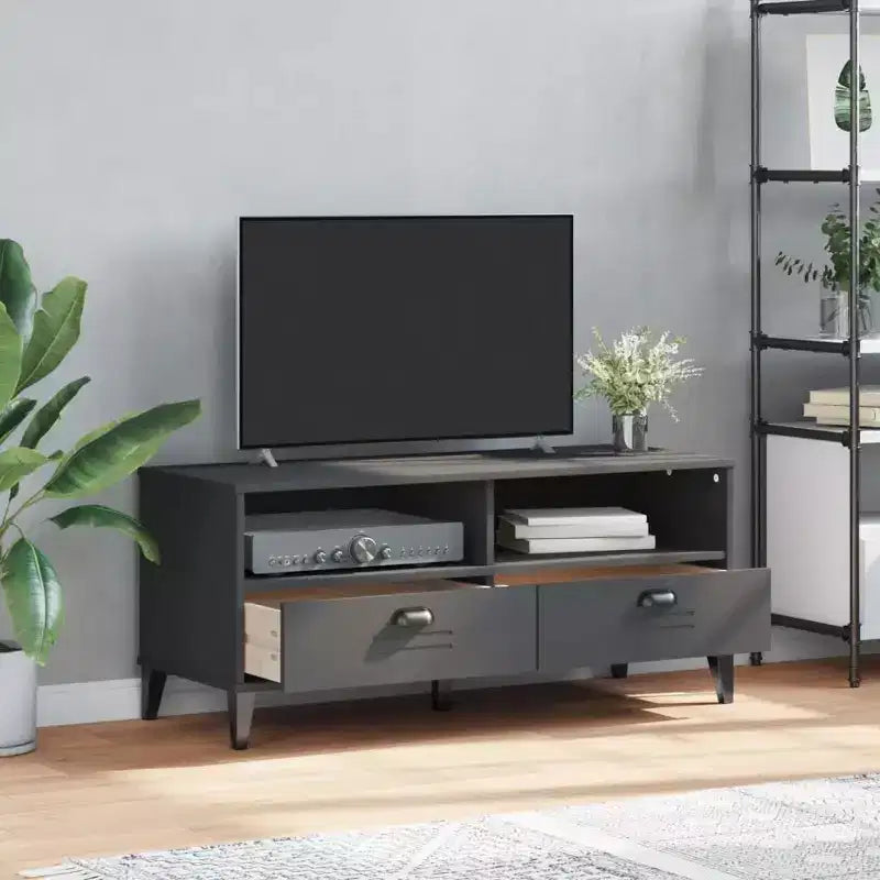 TV Stand Storage Media Console Entertainment Center Solid Wood Pine