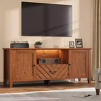 Entertainment Center with Led Lights, TV Stands with 2 Storage and 1 Drawer for Game Room, Long Television Stands for 65 Inch Tv