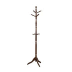 72 Solid Wood Coat Rack 10 Hooks 3-Tier Entryway Organizer