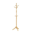 72 Solid Wood Coat Rack 10 Hooks 3-Tier Entryway Organizer
