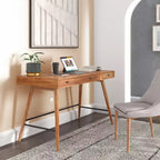 Wood 3-Drawer Writing Desk