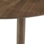 63 Mid-Century Walnut Oval Dining Table