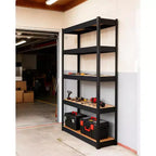 5-Tier Heavy Duty Metal Shelving Unit, Adjustable Garage Storage Rack 2000 lbs Capacity for Garage Warehouse Basement