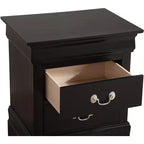 Rectangle Cherry Wood Nightstand For Living Room and Bedroom