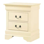 Rectangle Cherry Wood Nightstand For Living Room and Bedroom