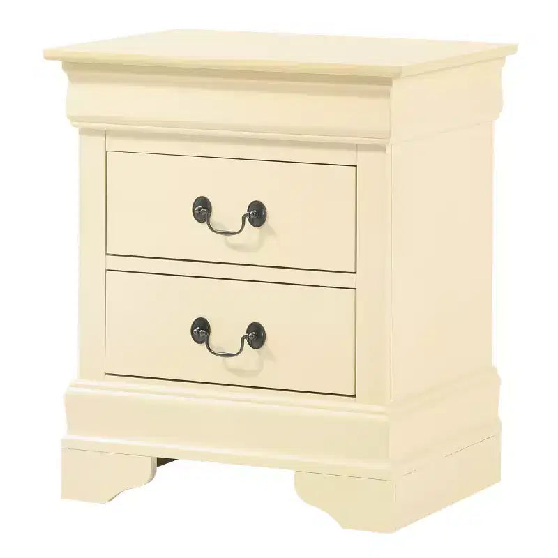 Rectangle Cherry Wood Nightstand For Living Room and Bedroom