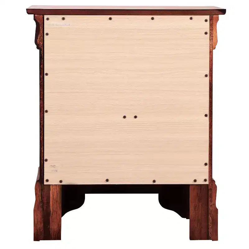 Rectangle Cherry Wood Nightstand For Living Room and Bedroom