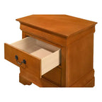 Rectangle Cherry Wood Nightstand For Living Room and Bedroom