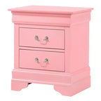 Rectangle Cherry Wood Nightstand For Living Room and Bedroom