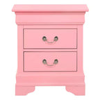 Rectangle Cherry Wood Nightstand For Living Room and Bedroom