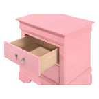 Rectangle Cherry Wood Nightstand For Living Room and Bedroom