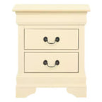 Rectangle Cherry Wood Nightstand For Living Room and Bedroom