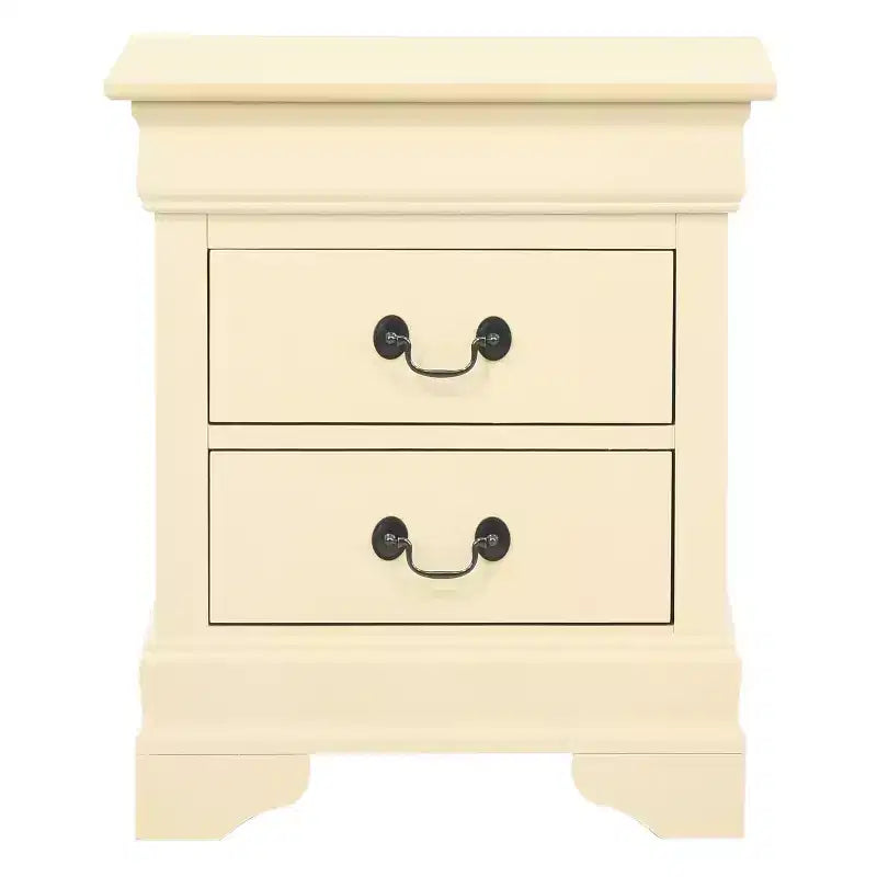 Rectangle Cherry Wood Nightstand For Living Room and Bedroom