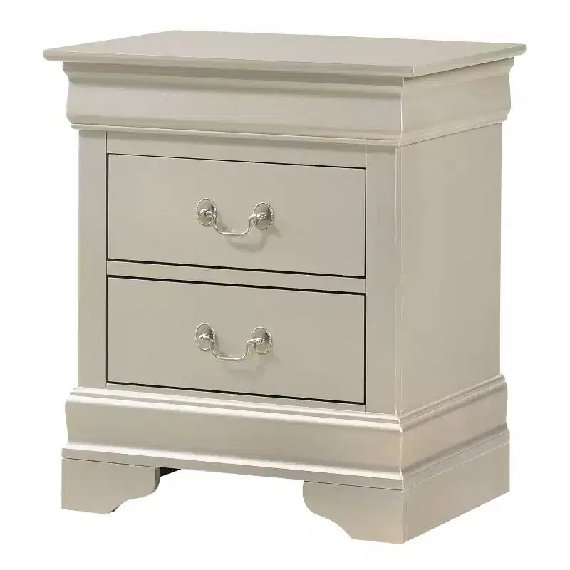 Rectangle Cherry Wood Nightstand For Living Room and Bedroom