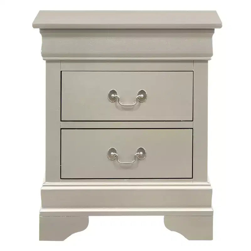 Rectangle Cherry Wood Nightstand For Living Room and Bedroom