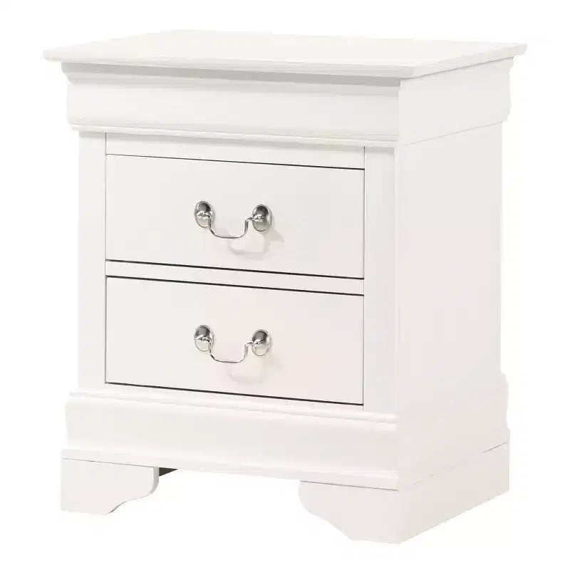 Rectangle Cherry Wood Nightstand For Living Room and Bedroom