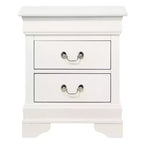 Rectangle Cherry Wood Nightstand For Living Room and Bedroom