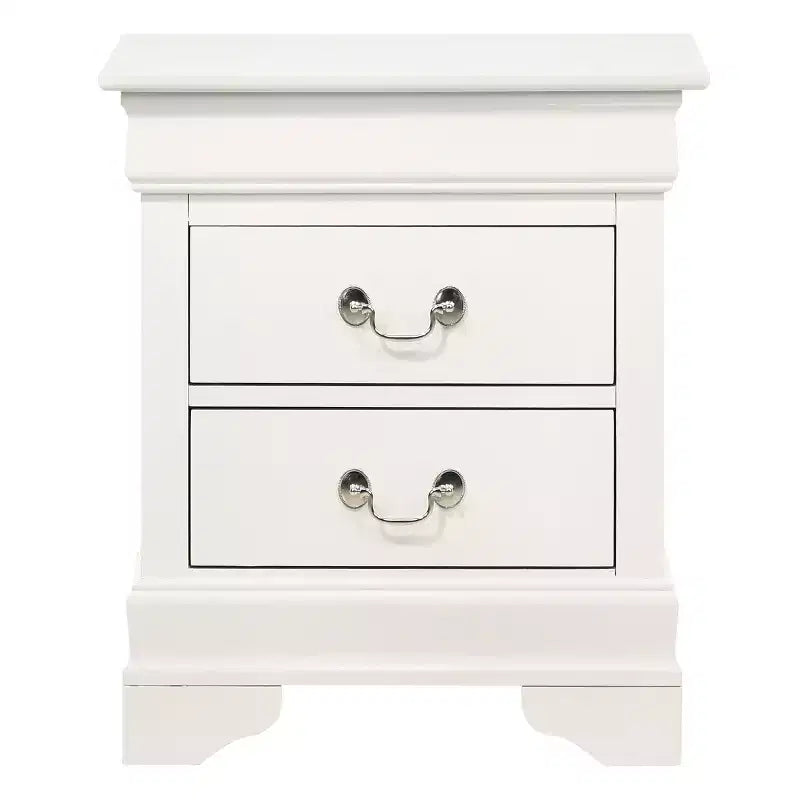 Rectangle Cherry Wood Nightstand For Living Room and Bedroom
