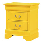 Rectangle Cherry Wood Nightstand For Living Room and Bedroom