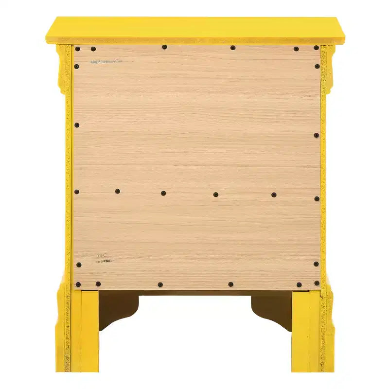 Rectangle Cherry Wood Nightstand For Living Room and Bedroom