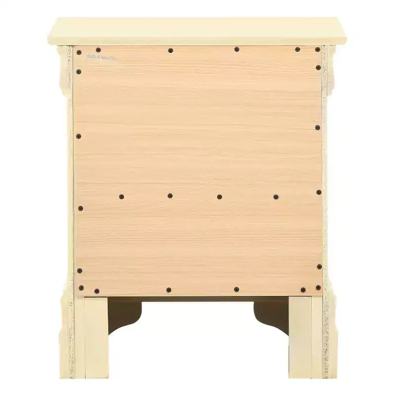 Rectangle Cherry Wood Nightstand For Living Room and Bedroom