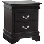 Rectangle Cherry Wood Nightstand For Living Room and Bedroom