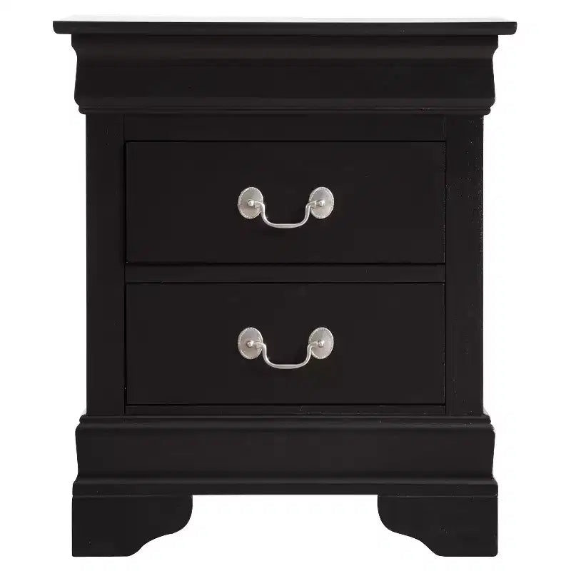 Rectangle Cherry Wood Nightstand For Living Room and Bedroom