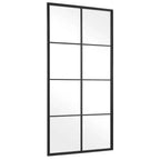 Schwarzer Schmiedeeisen-Wandspiegel 30 x 60