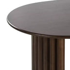 67 Walnut Solid Wood Double Pedestal Base Oval Dining Table