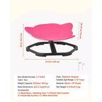Kids Swivel Chair, 220 lbs Capacity, Elephant Shape Sensory Spinning Chair with Non-Slip Metal Base, Toddler Sit & Spin Seat, Red