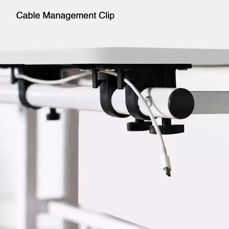 Height-Adjustable Standing Desk with Wheels, Mobile Sit-Stand Laptop Table with Tilting Top