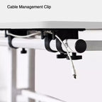 Height-Adjustable Standing Desk with Wheels, Mobile Sit-Stand Laptop Table with Tilting Top